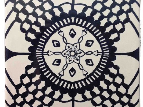 Carrelage sol et mur mural inca negro manises brillo 13x13 cm ... Careaux de ciment 13 x13