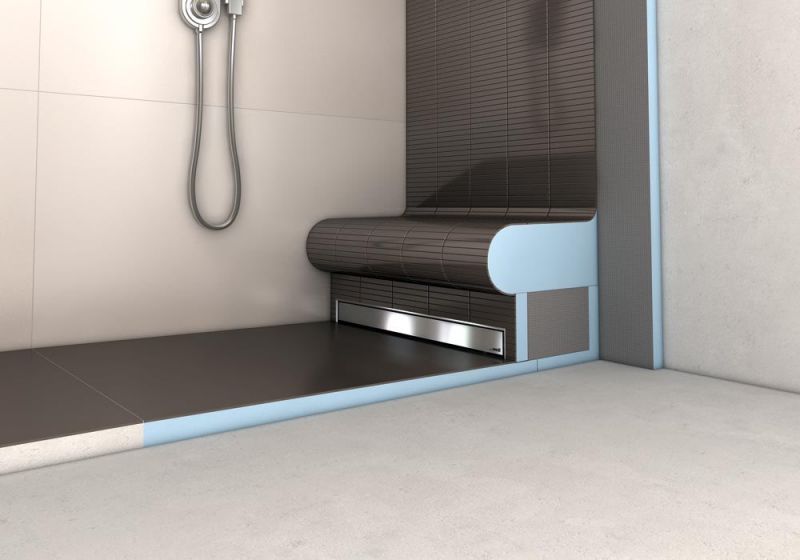 Receveurs de douches A carreler Wedi Receveur de douche wedi Fundo Plano Linea, receveur avec
