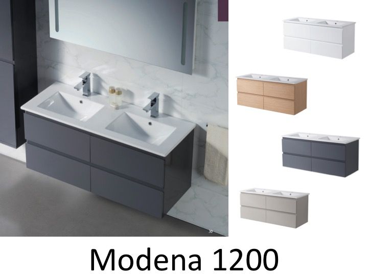 Meuble Salle De Bain Double Vasque : Meuble de salle de bain 120 cm, double vasque MODENA 1200 – Plusieurs … Meuble Salle De Bain Double Vasque : Meuble de salle de bain 120 cm, double vasque MODENA 1200 – Plusieurs …