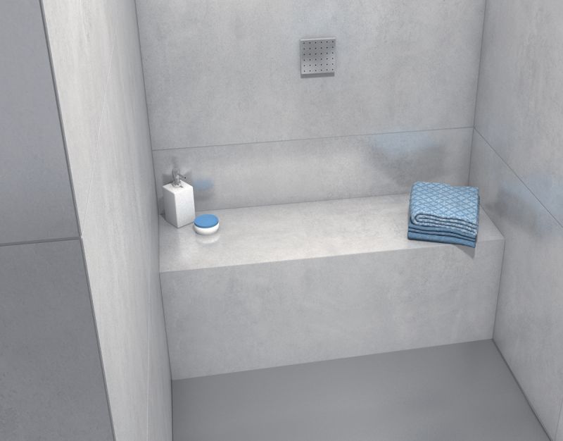 Receveurs de douches A carreler Wedi Banquettes Wedi Sanoasa 1 siège de douche à carreler