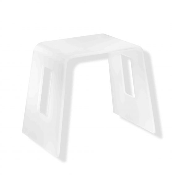 Tabouret de douche NONI transparent Anjou connectique