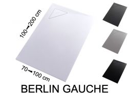 Receveur de douche, évacuation angle gauche - BERLIN GAUCHE 120