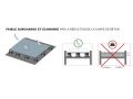 Pieds (Plots PVC) reglables pour receveur de douche