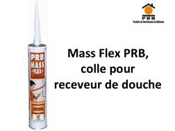 Cartouche Mass MS PRB - Mastic et colle d'étanchéité pour receveur de douche.