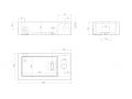 Lave-mains, 18 x 36 cm, robinetterie  droite - FLUSH 3 RIGHT