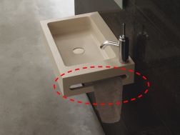 Porte serviette mécanisé, pour plan vasque, sur mesure.