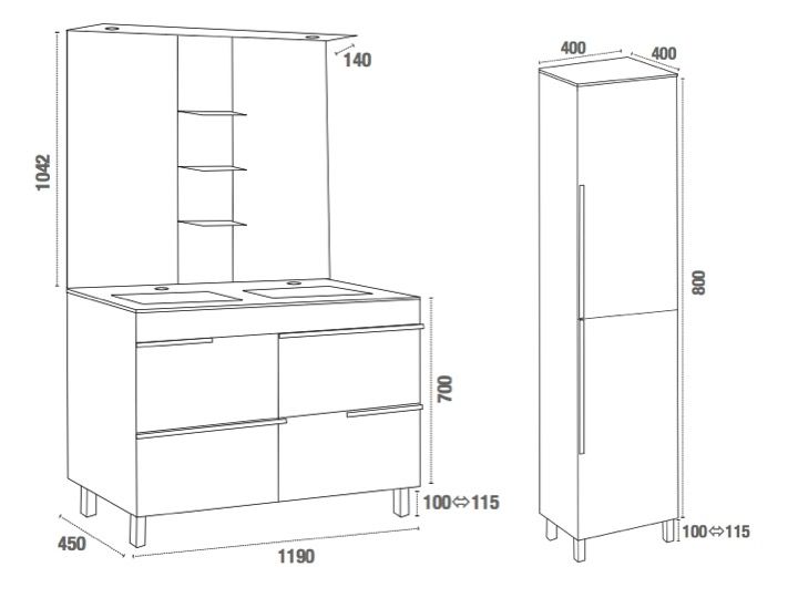 meuble de salle de bains poser sur pieds avec vasque et miroir - Hauteur D Un Miroir De Salle De Bain meuble de salle de bains poser sur pieds avec vasque et miroir - Hauteur D Un Miroir De Salle De Bain