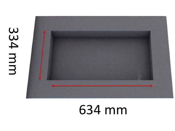 Niches de douche rectangulaire à carreler Wedi 30 x 60 cm 300 x 600 mm