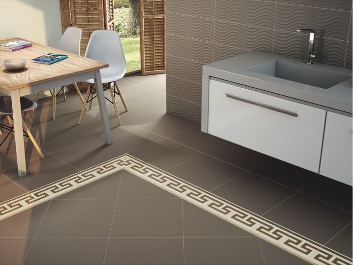 Carreaux De Ciment Beige Et Blanc