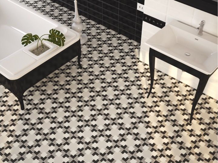 SALONE BEIGE 20x20 - Carrelage de sol aspect carreaux de ciment