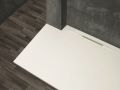 Receveur de douche, caniveau frontal, en Solid Surface - HYDRA FRONTAL
