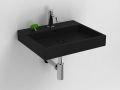 Lavabo, 50 x 42 cm, en cramique anthracite mate - WASH ME 50