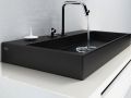 Lavabo, 50 x 42 cm, en cramique anthracite mate - WASH ME 50