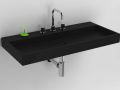 Lavabo, 90 x 42 cm, en cramique anthracite mate - WASH ME 90