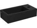 Lave mains, 18 x 36 cm, en cramique anthracite mate, robinetterie  droite - FLUSH 3 RIGHT