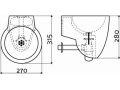 Lave-mains design, sans perage robinetterie - FLUSH 6