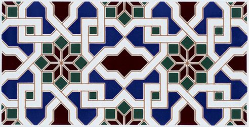 ALHAMBRA 14x28 cm - carrelage mural, au style Oriental.