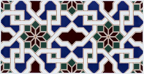 ALHAMBRA 14x28 cm - vÃ¦gflise i orientalsk stil.