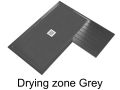 Receveur de douche sur mesure, avec une plage de schage - DRYING ZONE XL
