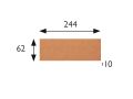 Natural 6 x 25 cm - Stretched sandstone tile - Type Grès d'Artois - Gres Aragon - Klinker Buchtal