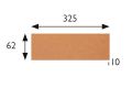 Naturlig 6 x 33 cm - Stretchede sandstenfliser - Type Grès d'Artois - Gres Aragon - Klinker Buchtal