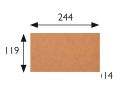 Natural 12 x 25 cm -Trukne sandsten fliser - Type Artois sandsten - Gres Aragon - Klinker Buchtal