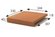 Profil schodowy 25 x 33 x 4 cm - Płytki z rozciągniętego piaskowca - typ piaskowca artois - aragon gres - klinkier buchtal