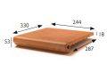 Nez de marche 33 x 25 x 5 cm - Carrelage gr�s �tir� - type gr�s d'artois - gres aragon - klinker buchtal