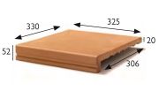Profil schodowy 33 x 33 x 5 cm - Płytki z rozciągniętego piaskowca - typ piaskowca artois - aragon gres - klinkier buchtal