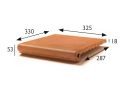 Trappe nÃ¦se 33 x 33 x 5 cm - Stretchede sandsten fliser - artois sandsten type - aragon gres - klinker buchtal