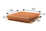 Profil schodowy 33 x 33 x 5 cm - Płytki z rozciągniętego piaskowca - typ piaskowca artois - aragon gres - klinkier buchtal