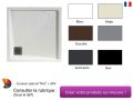 Receveurs de douche carr, avec bordure, vacuation en angle, en rsine minrale - MARC II