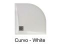 Receveurs de douche quart de rond, en rsine minrale - CURVO