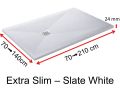 Receveur de douche en rsine, paisseur 24 mm - Extra Slim SLATE 