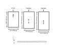 Receveur de douche en rsine, paisseur 24 mm - Extra Slim SLATE 