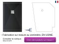 Receveur de douche en rsine, paisseur 24 mm - Extra Slim SLATE 