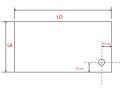 Receveur de douche avec une vacuation en angle  droite - CORNER DROITE