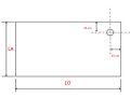 Receveur de douche avec une vacuation en angle  guauche - CORNER gauche 170