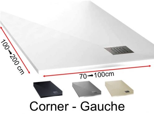 Receveur de douche avec une vacuation en angle  guauche - CORNER gauche 170