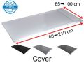 Receveur de douche caniveau avec cache siphon en rsine - COVER 120