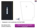 Douchebak 100 cm, centrale afvoer, hars extra plat - ALCALA