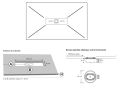Receveur de douche caniveau central, finition ardoise - ARDESIA 100