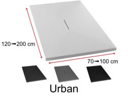 Receveur de douche design avec bonde centrale  - URBAN 120