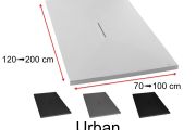 Receveur de douche design avec bonde centrale  - URBAN 140