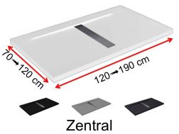 Receveur de douche caniveau central - ZENTRAL