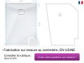 Receveur de douche avec cache siphon en rsine - KAP CORVER