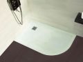 Receveur de douche, avec courbe quart de rond,  droite - CORVOREC DROIT