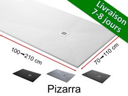 Receveur de douche sur mesure, extra plat - PIZARRA 150