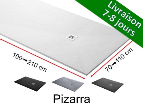 Receveur de douche sur mesure, extra plat - PIZARRA 150