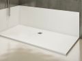 Receveur de douche avec evacuation sur le grand ct latral - FRONT 130